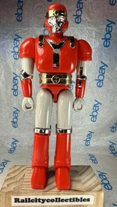 Vintage Power Rangers Red Battle Borg Ninja Sentai Kakuranger Figure Bandai 1995 - Picture 1 of 13