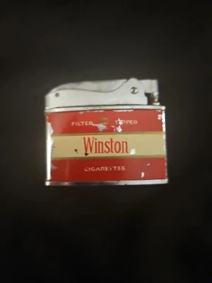 Encendedor de cigarrillos Winston Slim Zenith original de colección Foto 1 de 4