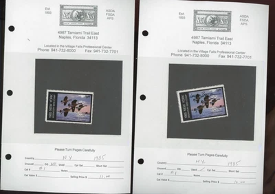 US stamps  State Duck Stamp Collection  bob N-V 32 stamps MNH MH used ( mb33 - Image 1 of 4