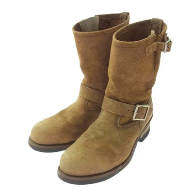 RedWing Boots Suede Light Brown Engineer Boots Size 8D - Image 1 of 4