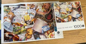 Raro Puzzle Buffalo Going No Place 2020 Lockdown Maschera Gatto Completo Usato Una Volta - Foto 1 di 6