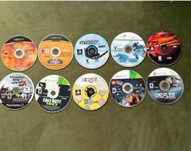 Lot Of 21 Xbox/PS1/PS2/Xbox 360/PC/Dreamcast Discs For Resurfacing Free Shipping