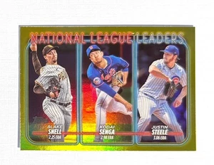 Blake Snell / Kodai Senga / Justin Steele ~ 2024 Topps ~ Gold Foil #212 - Picture 1 of 2