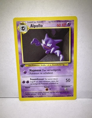 Haunter Pokemon German Base Set 1st Edition (ALPOLLO) #29 NM/LP - Image 1 of 4