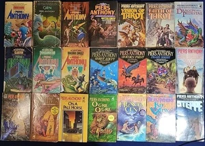 Lot 21 Piers Anthony Paperbacks, Sci Fi SFF Xanth Adept Tarot Incarnations - Picture 1 of 11