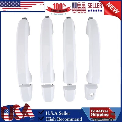 White Door Handle Trim Cover For Chevrolet Silverado GMC Sierra 2014-2019 - Изображение 1 из 4