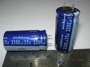 3300UF-35V CAPASISTOR NICHICON VX (M) 85"C (2PCS) - Picture 1 of 1