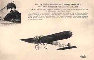 CPA Aviación Piloto Andre Beaumont Avión Monoplano Bleriot Edit Floreado - Imagen 1 de 2