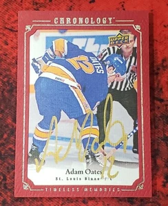 Adam Oates Auto ▪ 2018-19 UD Chronology RED Timeless Canvas Autographs #CA-AO - Bild 1 von 4