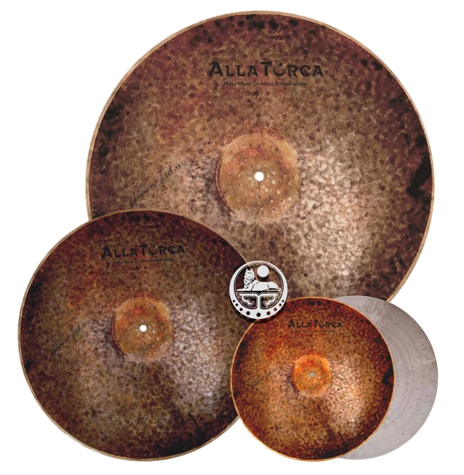 AllaTurca Cymbals Hakan Fidan Master Cymbal Pack caixa conjunto 14-18-22 polegadas - Imagem 1 de 1