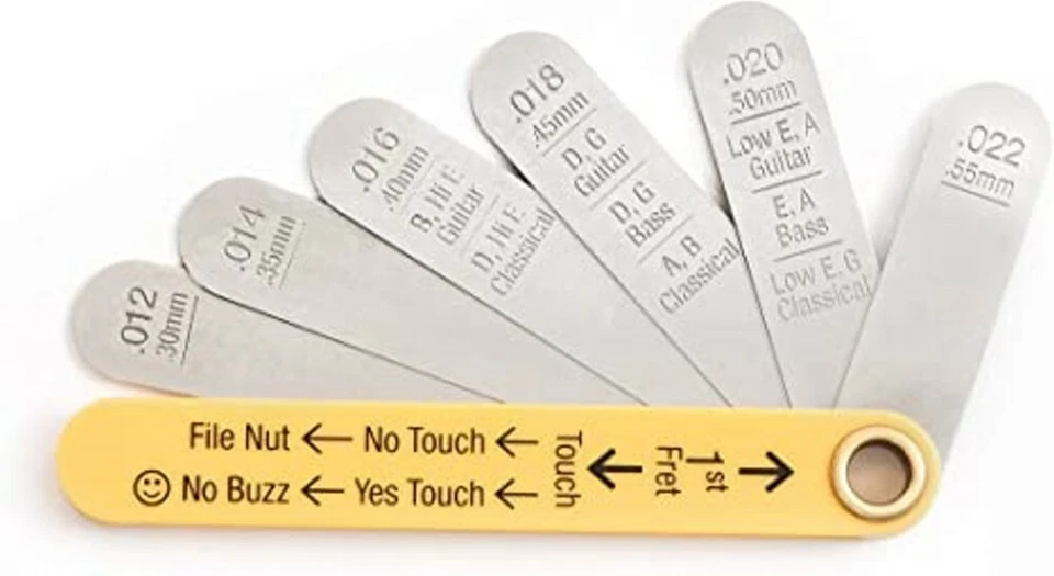 MusicNomad Precision Nut Height Slotting Gauge Tool MN601