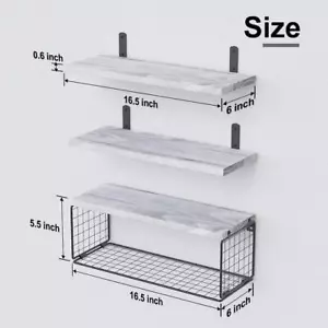 Dyiom Over The Toilet Storage 16.5" W, Wall Mounted W/ Removable Legs In White - Picture 1 of 6