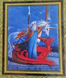 Near North Treasures Stormchaser Unicorn Mythical Embellished Cross Stitch Kit - Picture 1 of 3