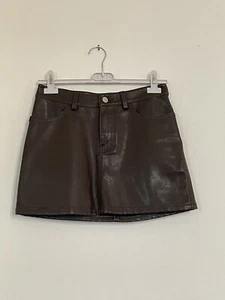 Minigonna marrone di Ecopelle - Foto 1 di 9