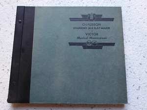 Piero Coppola - Chausson Symphony in B Flat - Victor 78 12" Set M-261 4X records - Picture 1 of 2