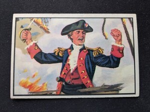 1954 Bowman US Navy Victories Card # 19 "I Have Not Yet Begun to Fight" (VG/EX)
