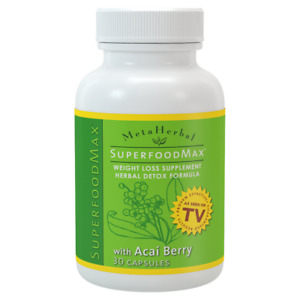 Superfood Max w/14 Diet Foods:Herbal Detoxify Supplement Lose Weight Feel Great