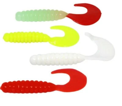 Gummifisch Twister Raubfischköder Hecht Zander Barsch Kunstköder Angelzubehör - Bild 1 von 4