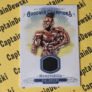 Reliquia de recuerdos de culturismo Goodwin Champions de Kai Greene 2018 Upper Deck #MKG - Imagen 1 de 3