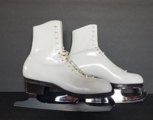 Harlick Pro Deluxe Hand Lasted Coronation Ace Damen Schlittschuhe Größe 6 1/2 AA/40 - Bild 1 von 16