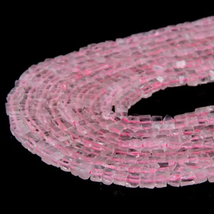 2MM Rose Quartz Gemstone Grd Nugget Cube 15.5 inch (80008880-P13) - Picture 1 of 3