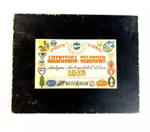 Evelyn Curro's Third Annual Americana Calendar Antique Auto Edition 1953 Vtg 8x6 - Picture 1 of 5