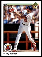 1990 Upper Deck 693 Wally Joyner   California Angels  UER Baseball Card