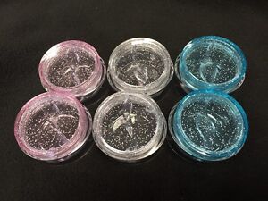 Plastic Jar Pots Bottles Nail Art Glitter Make Up Cosmetic Travel 10g/5g Divider