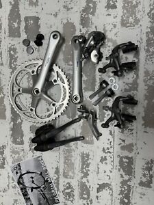 Shimano 600 Tri-Color Groupset, FC-6400, Vintage Ultegra Double 175mm 7 Speed