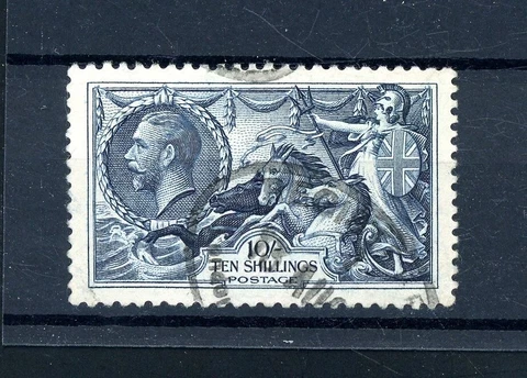 GB  1934  10s  Seahorse  SG 452  fine-used   (X1160) Cover