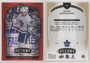 2020-21 Upper Deck Allure Rookie Red Rainbow Egor Korshkov #85 Rookie RC