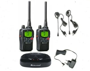 PAREJA DE WALKIE MIDLAND G9 PRO + CARGADOR DOBLE + AURICULARES 30 KM ALCANCE - Imagen 1 de 3