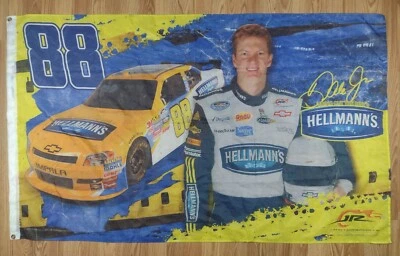 Bandera de ventilador Dale Jr #88 NASCAR Unilever JR Motorsports 2011 edición limitada Foto 1 de 4