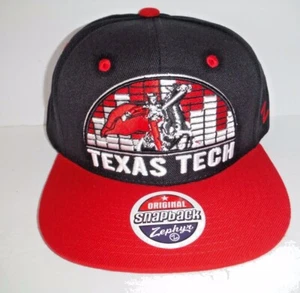 Texas Tech Red Raiders 3D LOGO NCAA Authentic NEW SNAP BACK HAT  - Picture 1 of 4