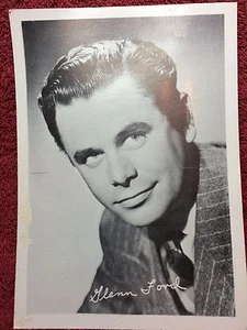 Glenn Ford. Werbefoto - Hollywood 1940er Filmstar Schauspieler signiert nachgedruckt - Bild 1 von 3