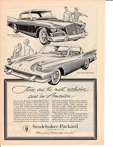 1958 STUDEBAKER GOLDEN HAWK / PACKARD HAWK  ~  CLASSIC ORIGINAL PRINT AD - Picture 1 of 1