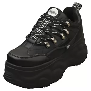 Botas de plataforma Buffalo Blader Hike Lo para mujer en negro - 9 EE. UU. - Imagen 1 de 8
