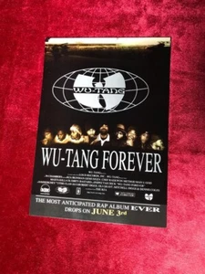 MEMORABILIA WU-TANG FOREVER DOUBLE ALBUM POSTCARD / FLYER HIP HOP VINTAGE 90's - Picture 1 of 6