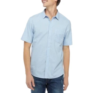 NUEVO CON ETIQUETAS PARA HOMBRES TRUE CRAFT Camisa Tejida Azul Claro Manga Corta GRANDE 1000000484 - Imagen 1 de 1