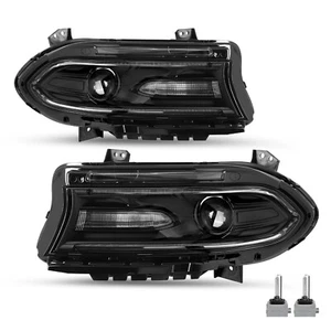 Faro LED izquierdo/derecho para Dodge Charger 2015-2021 con proyector DRL HID/Xenón - Imagen 1 de 38