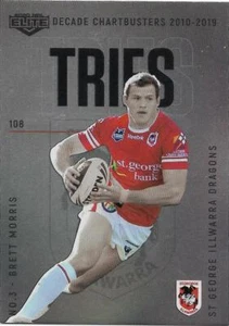 2020 Nrl Elite Decade Chartbusters (DC 03) Brett MORRIS Dragons - Picture 1 of 1