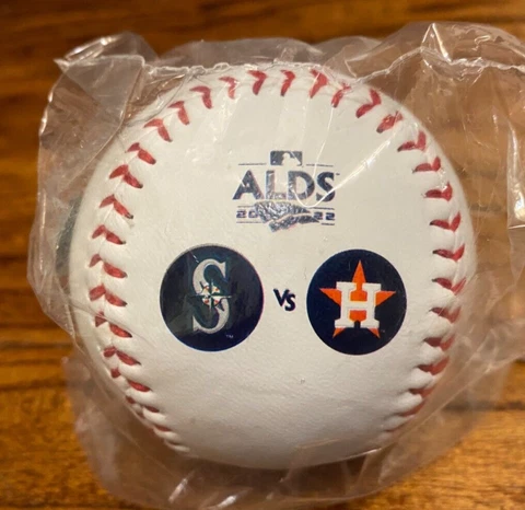 Astros vs Mariners 2022 ALDS Commemorative Logo Baseball MLB Rawlings New In Bag Cover