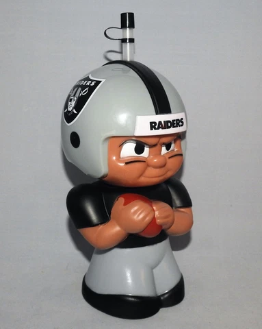 LAS VEGAS RAIDERS TeenyMates BIG SIP New NFL Player Bottle 16 Ounces Cover