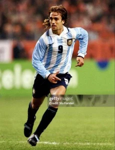 Reebok Batistuta Argentina Jersey Gabriel Size #9 Home 99-00 38/40 - Picture 1 of 20