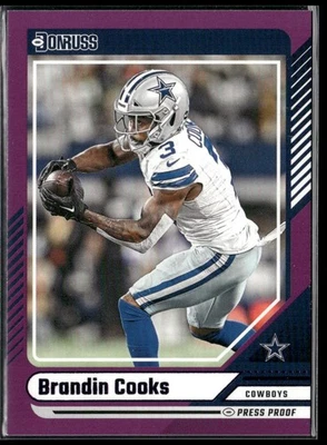 Panini Donruss 2024 - Brandin Cooks #297 roxo à prova de imprensa - Imagem 1 de 2