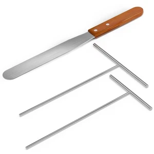 Crepe Spreader and Spatula Kit Stainless Steel Crepe Spreader Tool 5", 7" Spr... - Picture 1 of 8