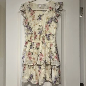 Gap Kids LoveShackFancy kids floral flutter sleeve mini dress Size XL - Picture 1 of 5