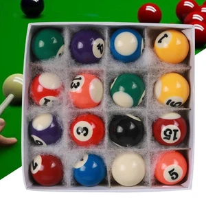 16x Mini Billiards Table Balls Set Set for Indoor Game Rooms Recreation Game - Picture 1 of 7