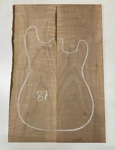 Figured Walnut Guitar Drop Top 24x 8x 1/4 Guitar Luthier Tonewood #87 - Picture 1 of 3