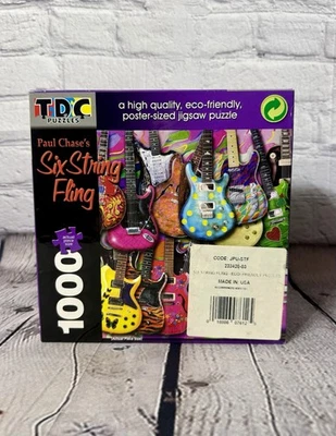 TDC Paul Chase's Six String Fling 1000 Piece Jigsaw Puzzle New Unopened Complete - Image 1 of 4